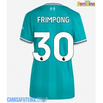 Camisa de time de futebol Liverpool Jeremie Frimpong #30 Replicas 3º Equipamento Feminina 2025-26 Manga Curta